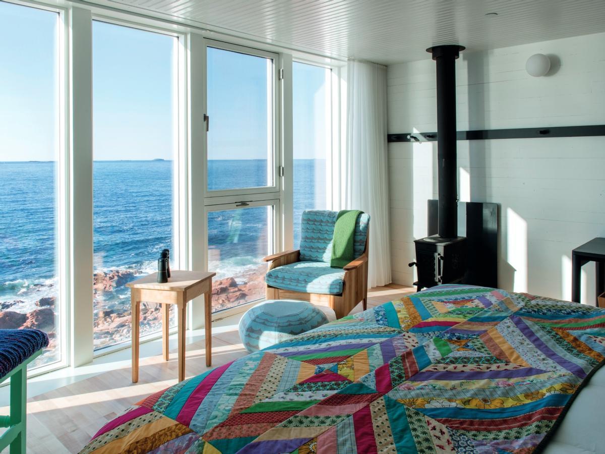 Vista desde una de las habitaciones de Fogo Island Inn.