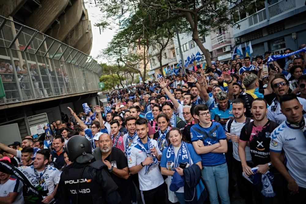 Instantes previos al derbi canario