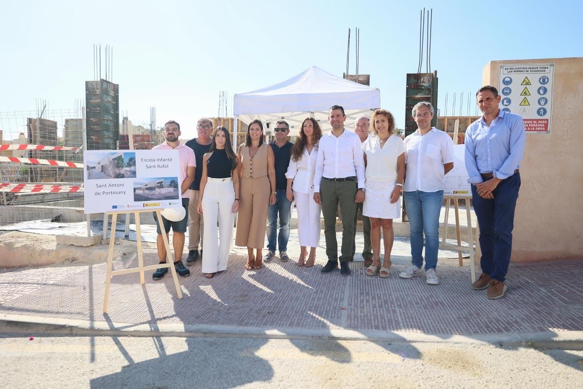 Galería: visita a las obras de la nueva escoleta de Sant Rafel