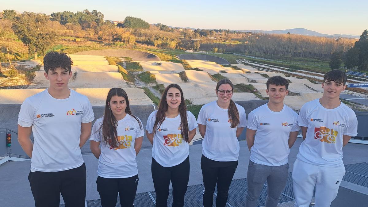 La selección argonesa de BMX, en el circuito portugués.