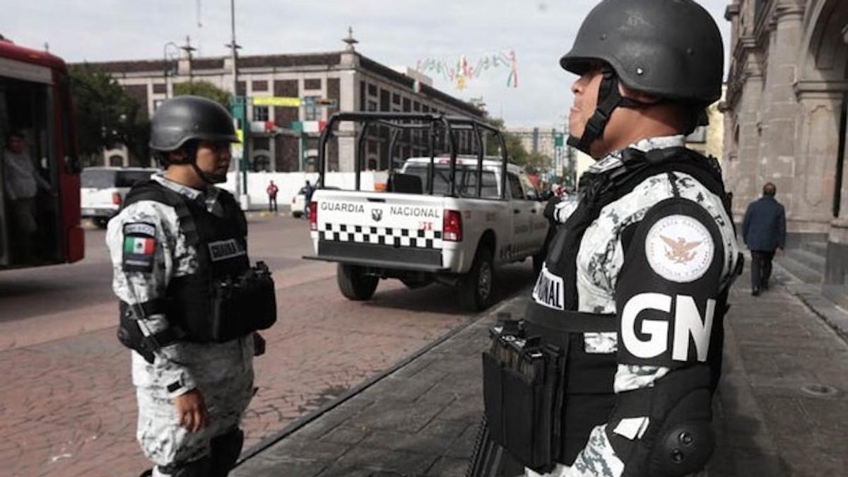 Agentes de la Guardia Nacional de México.