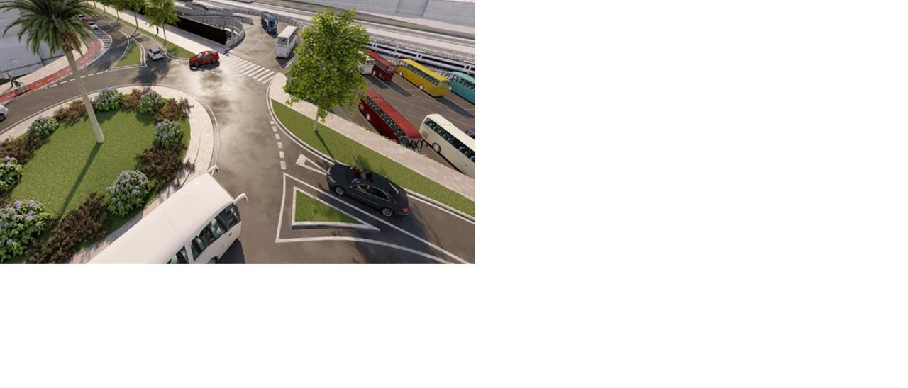 Modelo de la futura estación de autobuses.