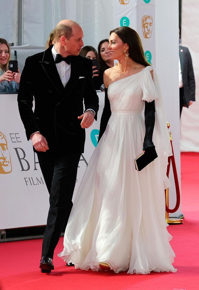 El príncipe Guillermo y Kate Middleton en los BAFTA 2023