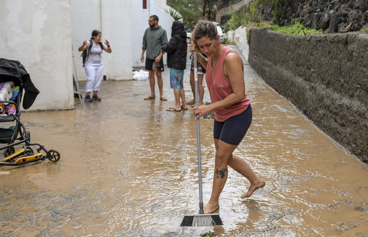 Efecto de la tormenta Therese norte de Gran Canaria
