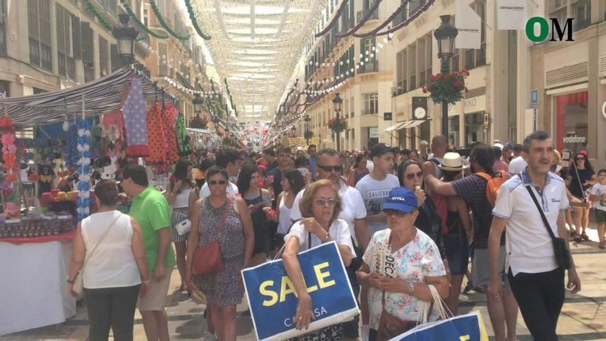 Ambiente de Feria en las calles del Centro