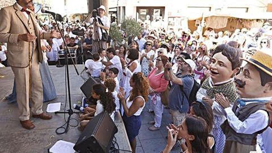 La representació de l&#039;arribada de l&#039;indià, ahir a Begur.