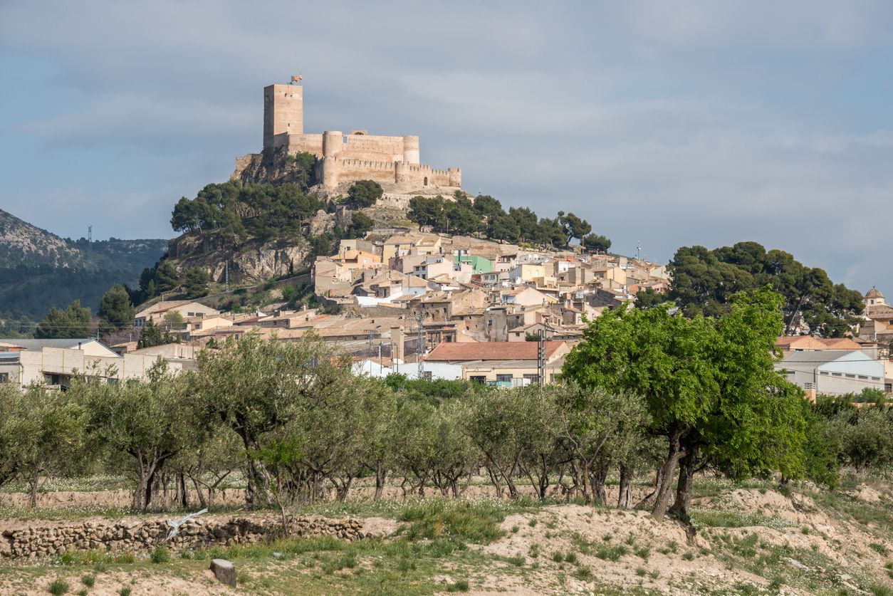 Castillo de Biar en la provincia de Alicante.