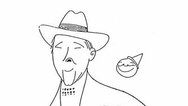 Retrato de Julio Camba. Abajo, caricatura de Bagaría. / la opinión