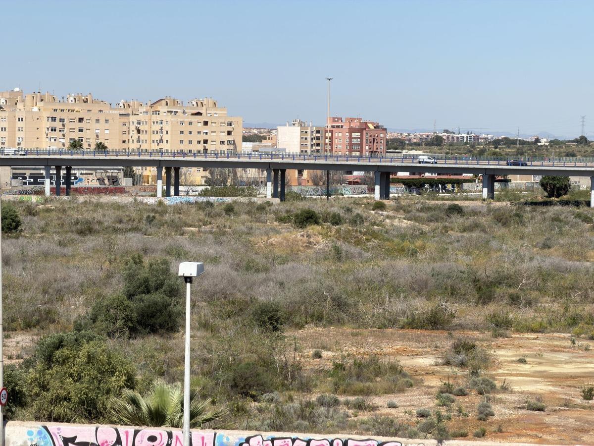 Terrenos en los que se va a levantar la futura Ciudad de la Justicia de Cartagena