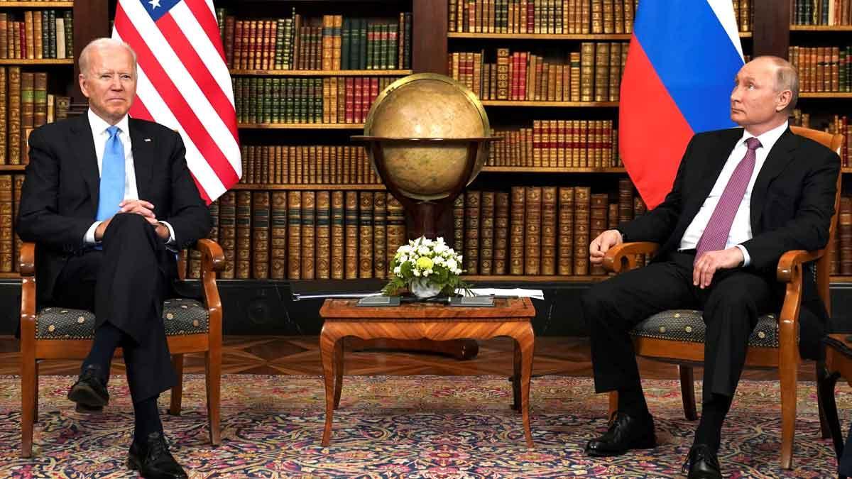 Reunión entre Joe Biden y Vladimir Putin en Ginebra.