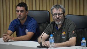 Edu Castro, durante la rueda de prensa