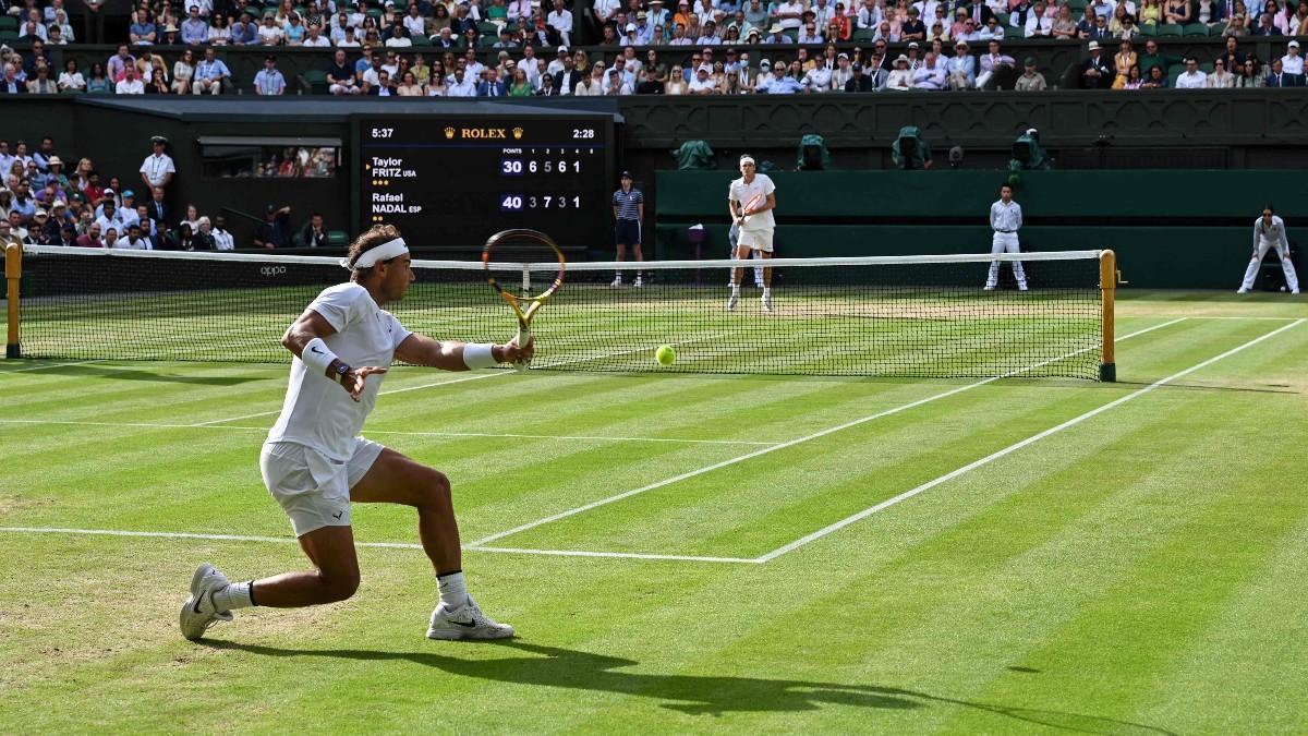 Nadal, en su partido ante Fritz