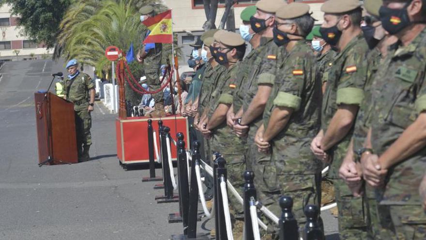 Despedida a militares que parten a Beirut en misión de Paz