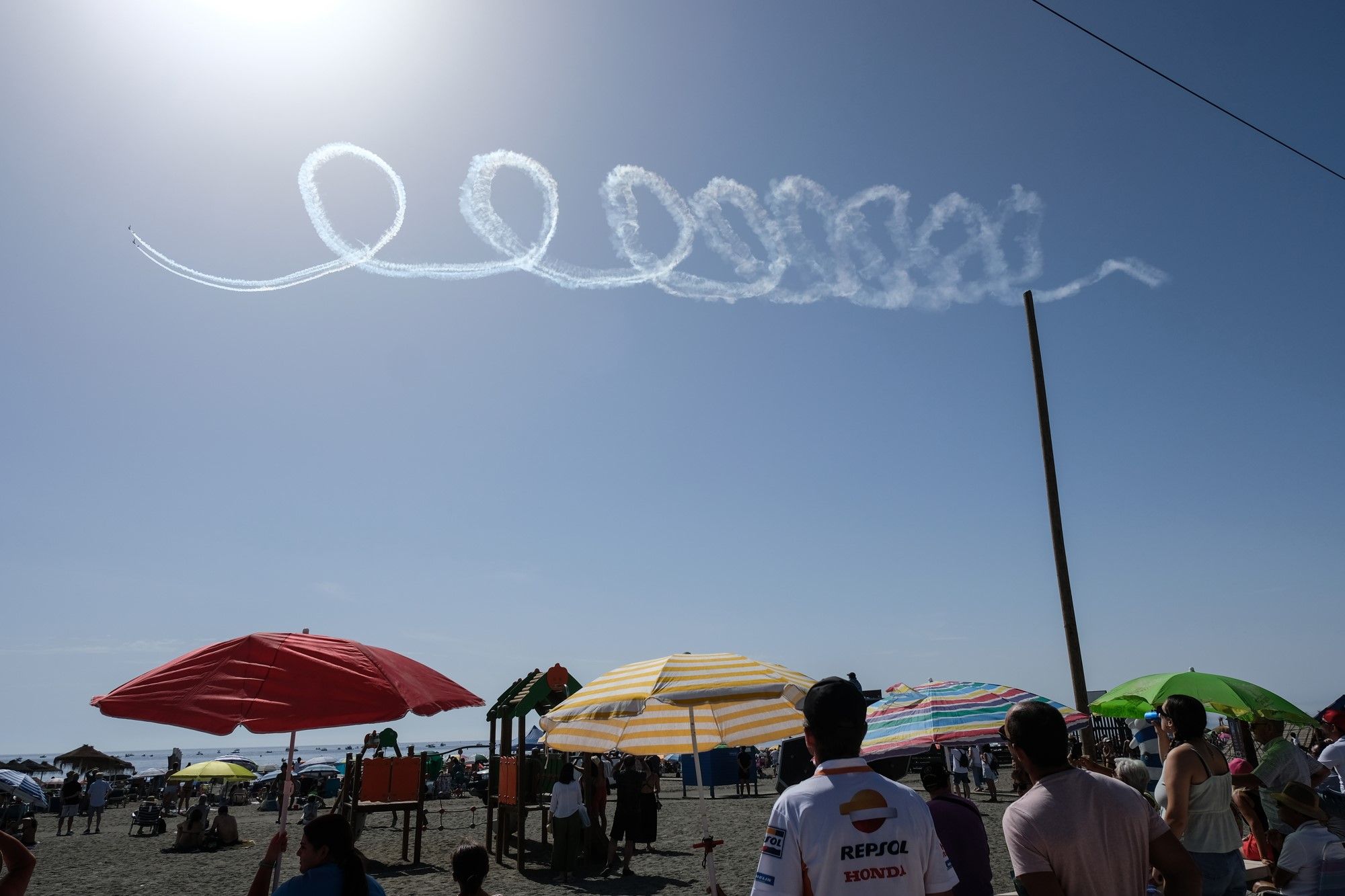 Las imágenes más espectaculares del Festival Aéreo en las playas de Torre del Mar