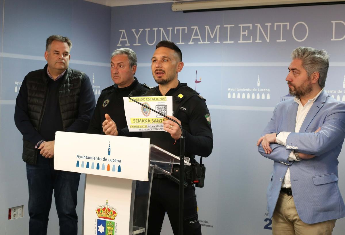 Presentación del plan de seguridad para la Semana Santa de Lucena.