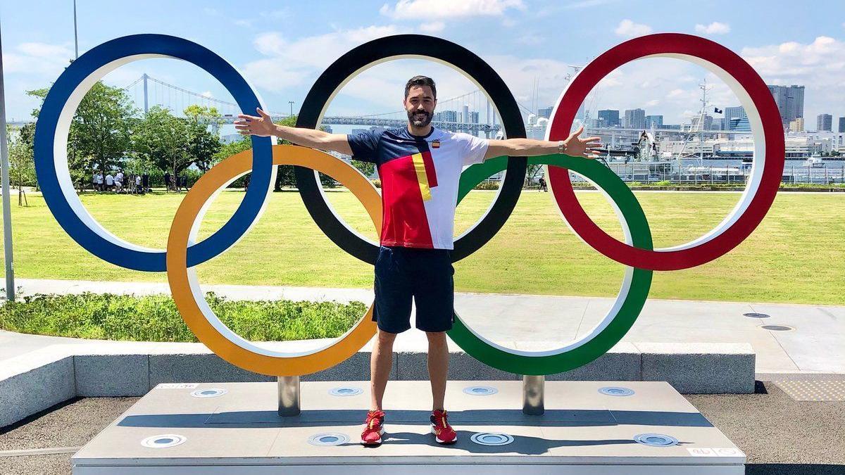 Raúl Entrerríos, en Tokio.