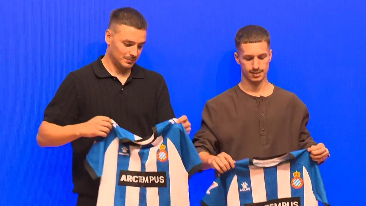 El Espanyol presenta a Andoni Gorosabel y Bryan Zaragoza