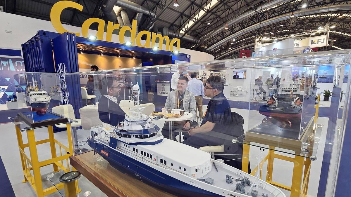 El expositor de Astilleros Cardama en la última edición de la feria Navalia.
