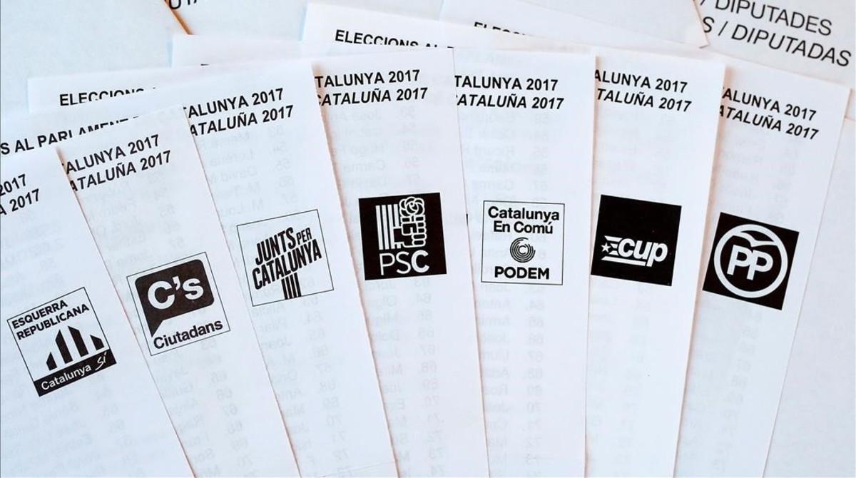 zentauroepp41372561 picture shows election ballots of the main catalan political171220102343 zentauroepp41372561 picture shows election ballots of the main catalan political171220102343