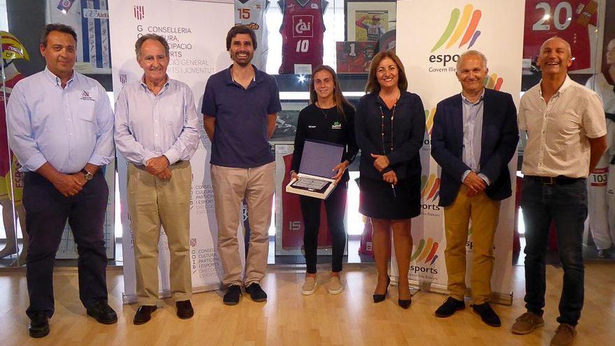 Chimo González Devesa, Javier Sanz, Carles Gonyalons, María Bover, Fanny Tur, Pedro Bover (padre de María) y Joan Noguera.