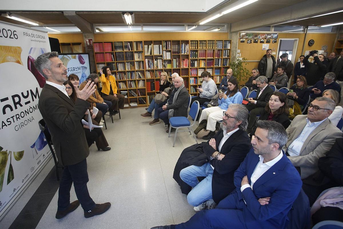 Girona. Escola d'Hostaleria presentació del Fòrum Gastronòmic protagonista l'escudella