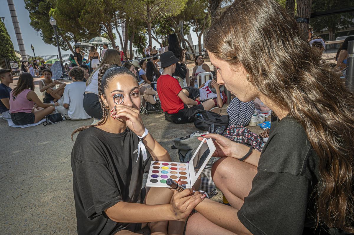 Ambiente antes del concierto de Rosalía