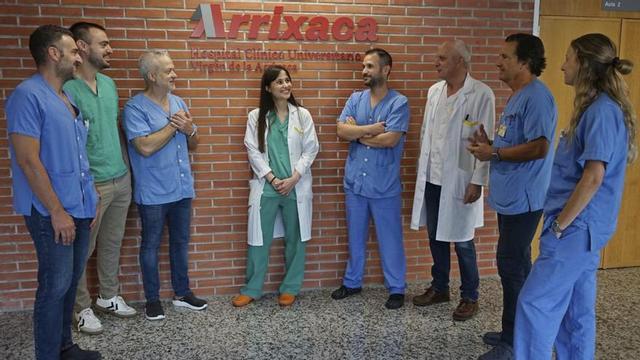 Alejandro Ortín, Juan Antonio Encarnación, Mario Royo-Villanova, Tatiana Moreno, José Moya, José Contreras, Rubén Jara y Marta Mateos. | HUVA
