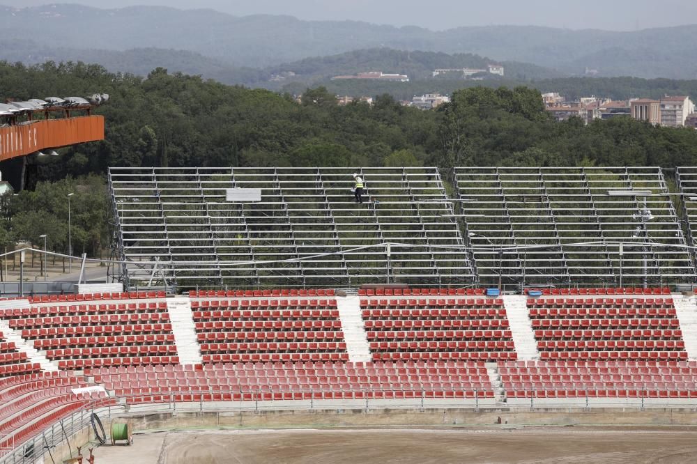 Nova imatge de Montilivi amb la grada del gol nord