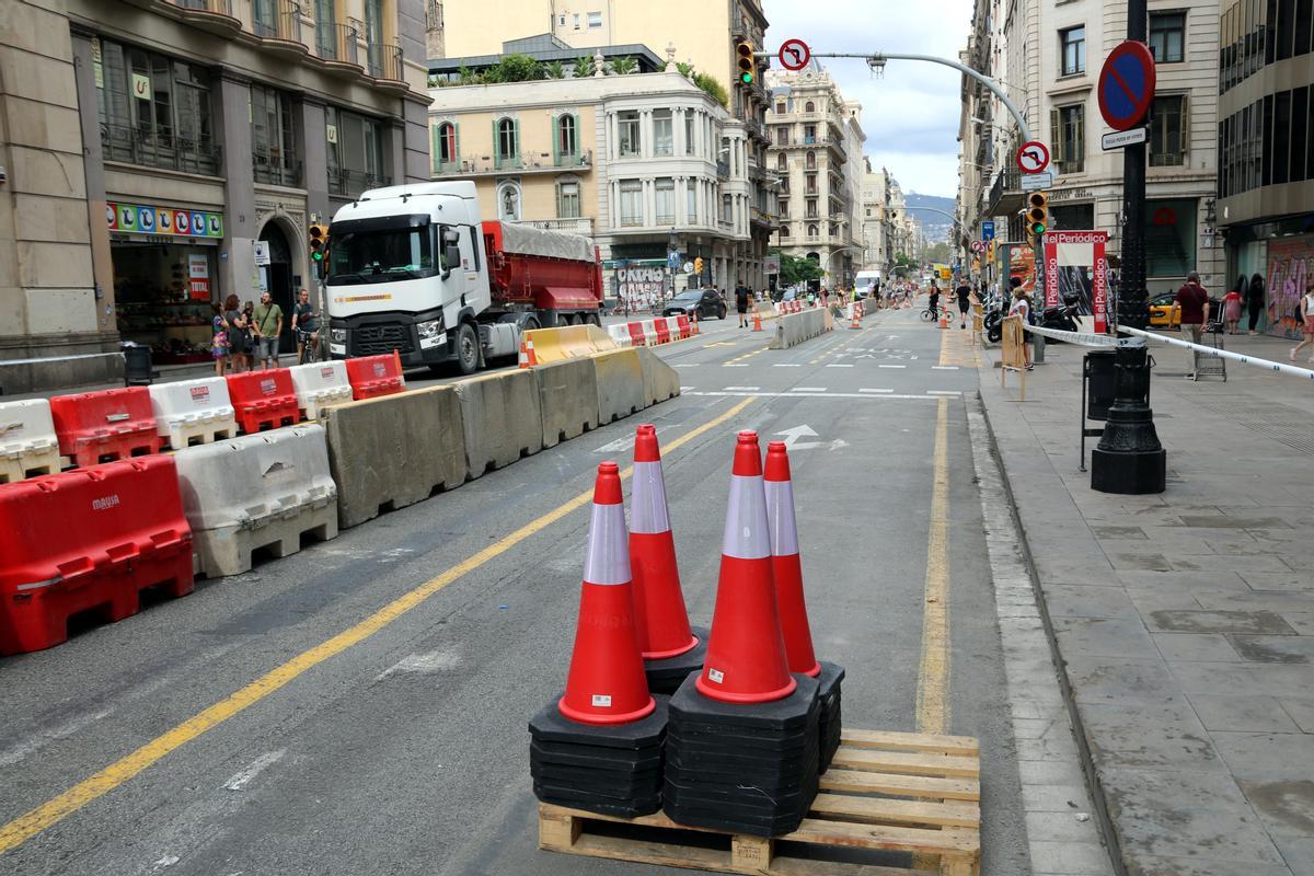 Empieza la última fase de obras en Via Laietana de Barcelona