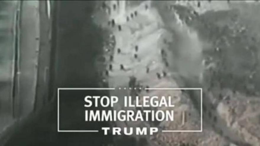 Trump usa imágenes de la valla de Melilla como si fuera México
