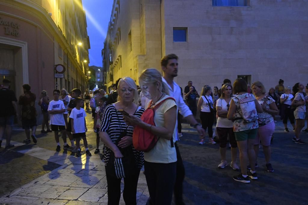 Romería de Murcia: ambiente previo y salida de la Fuensanta de la Catedral