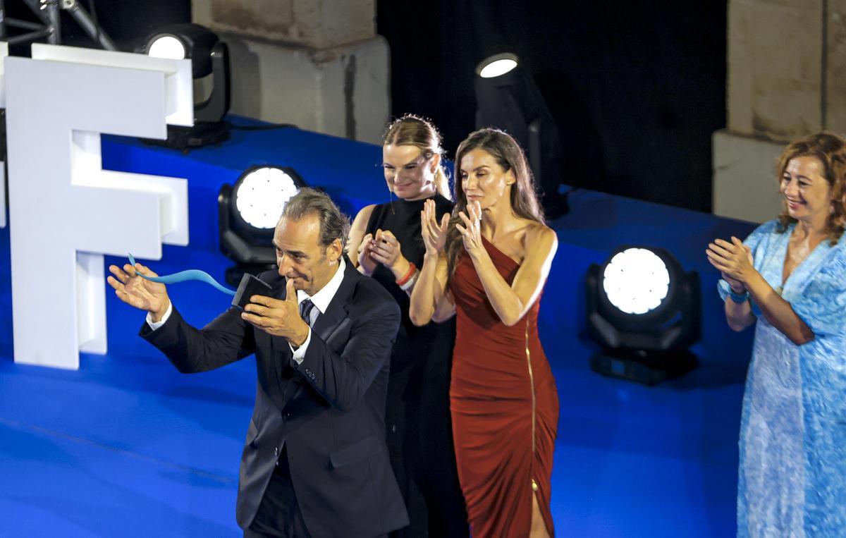 La clausura del Atlántida con la Reina y Javier Bardem como protagonistas, en imágenes La clausura del Atlántida con la Reina y Javier Bardem como protagonistas, en imágenes