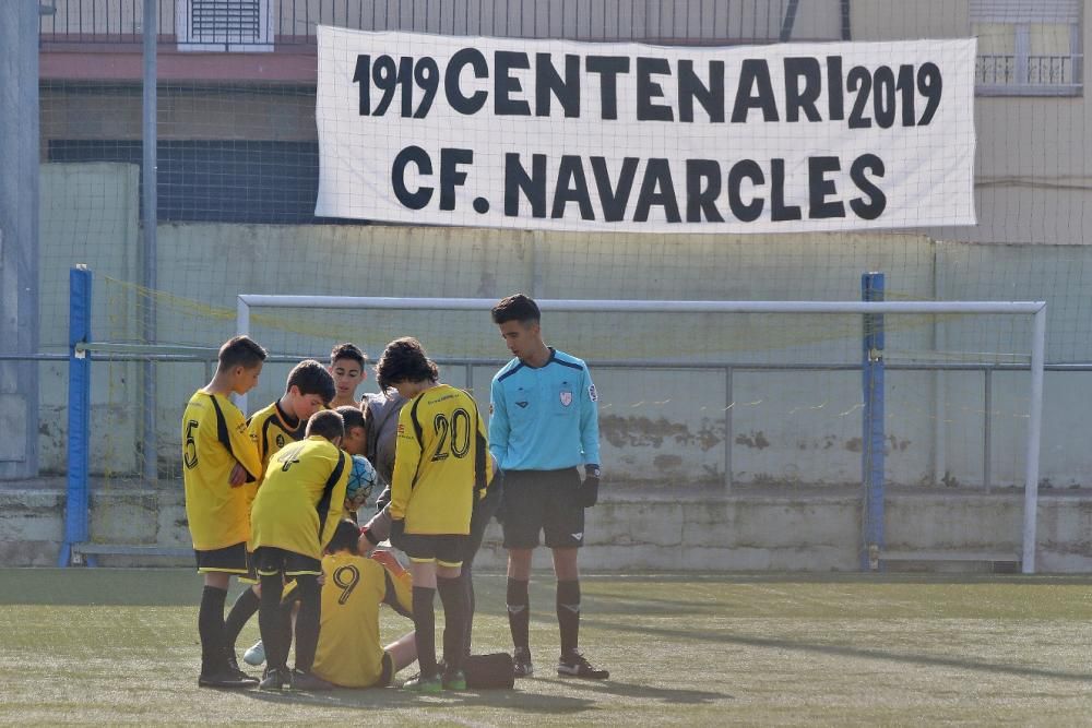 El futbol navarclí obre els actes del Centenari. Acte Centenari CF Navarcles. Jornada esportiva matinal