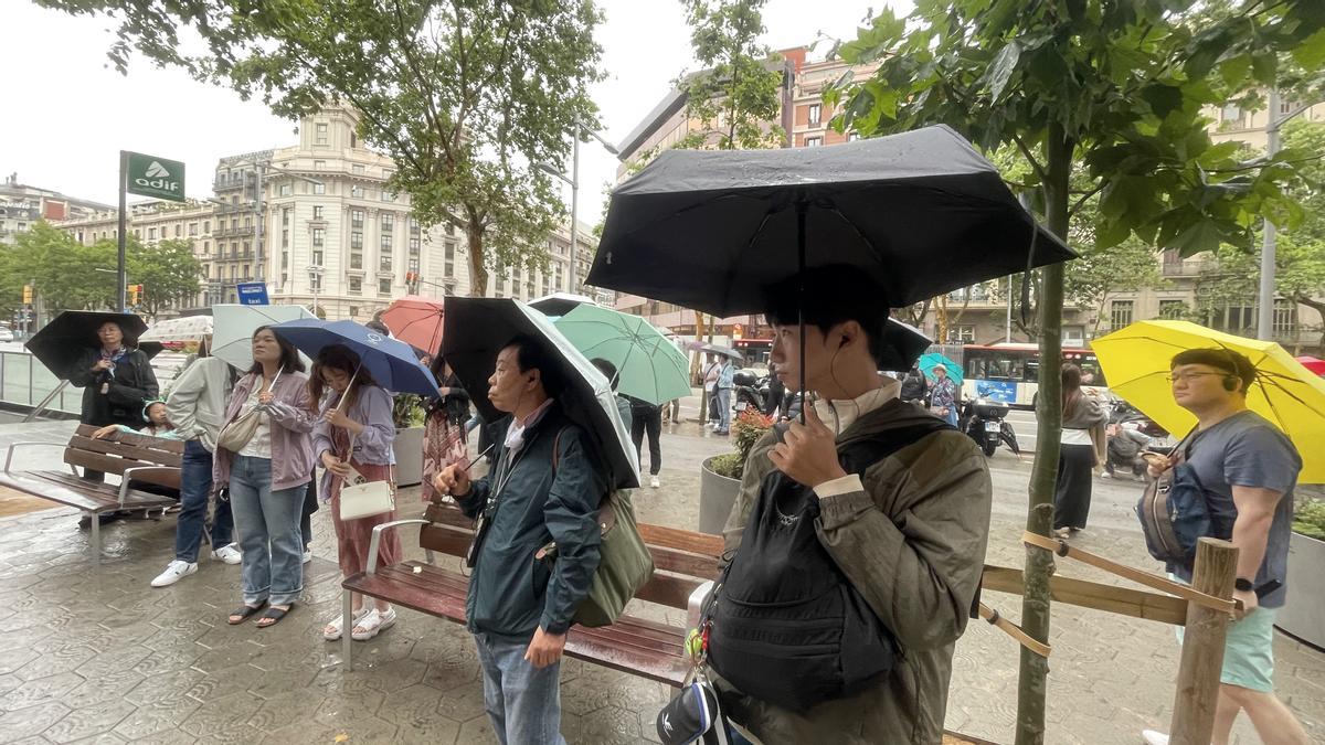 Lluvia en Barcelona