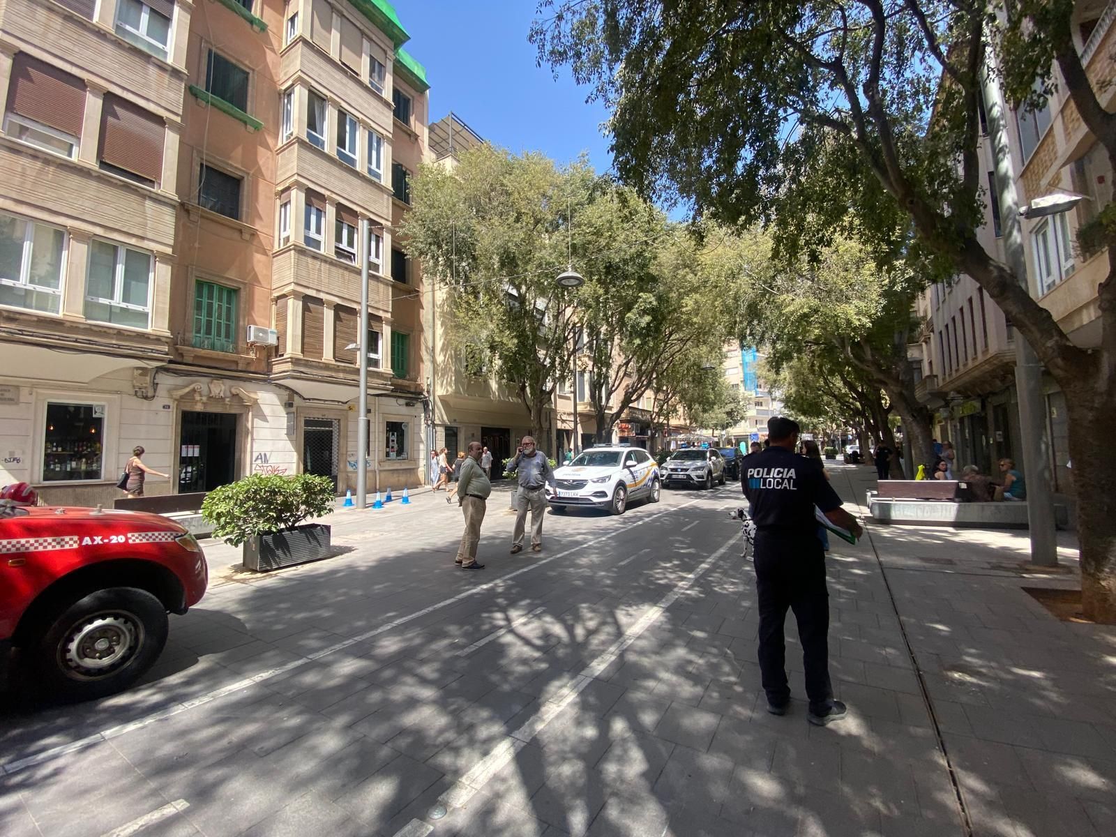 Derrumbe de un edificio en la calle Blanquerna de Palma