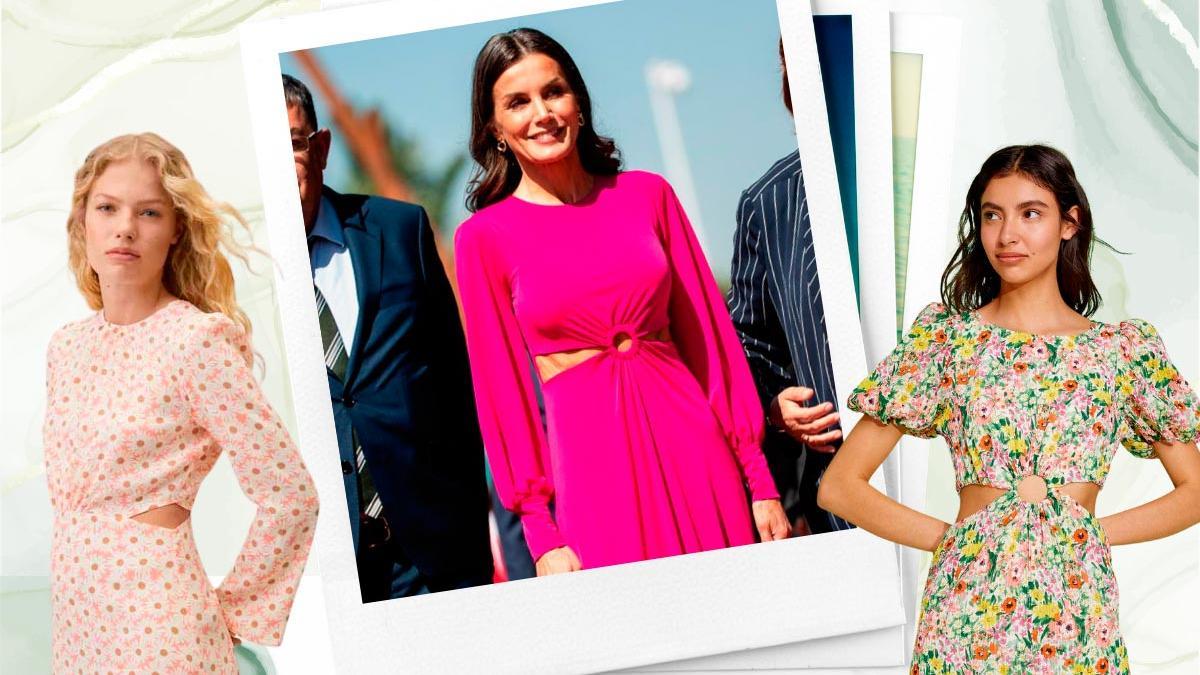 10 vestidos 'cut out', la tendencia (IRRESISTIBLE) que une a la reina  Letizia con modelos e 'influencers' - Woman