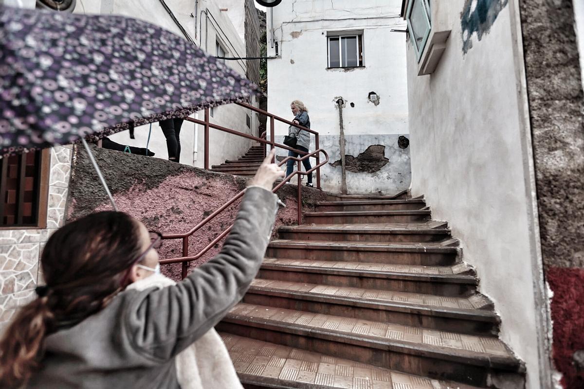 Vecinas de La Ladera de San Andrés, en Santa Cruz