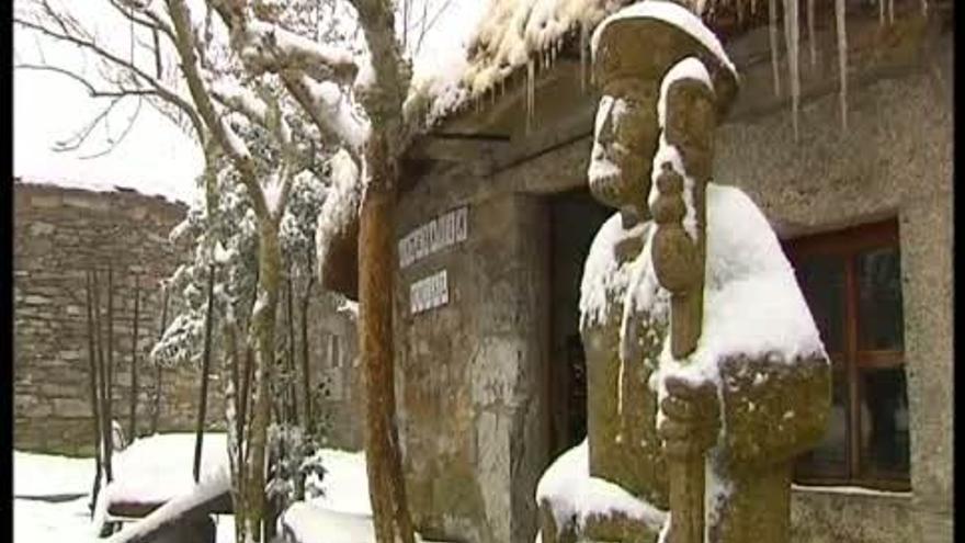 Temporal de lluvia y nieve en Galicia