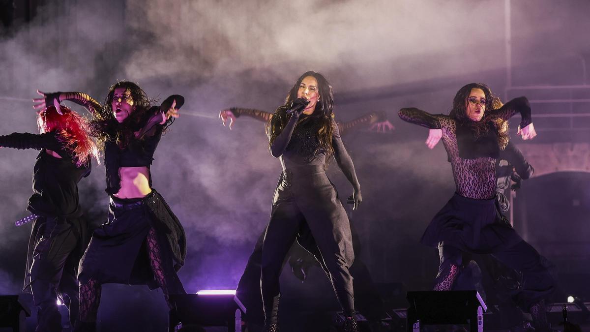 La Mala, durante su concierto en los 'Latin Grammy Sessions Urbano'
