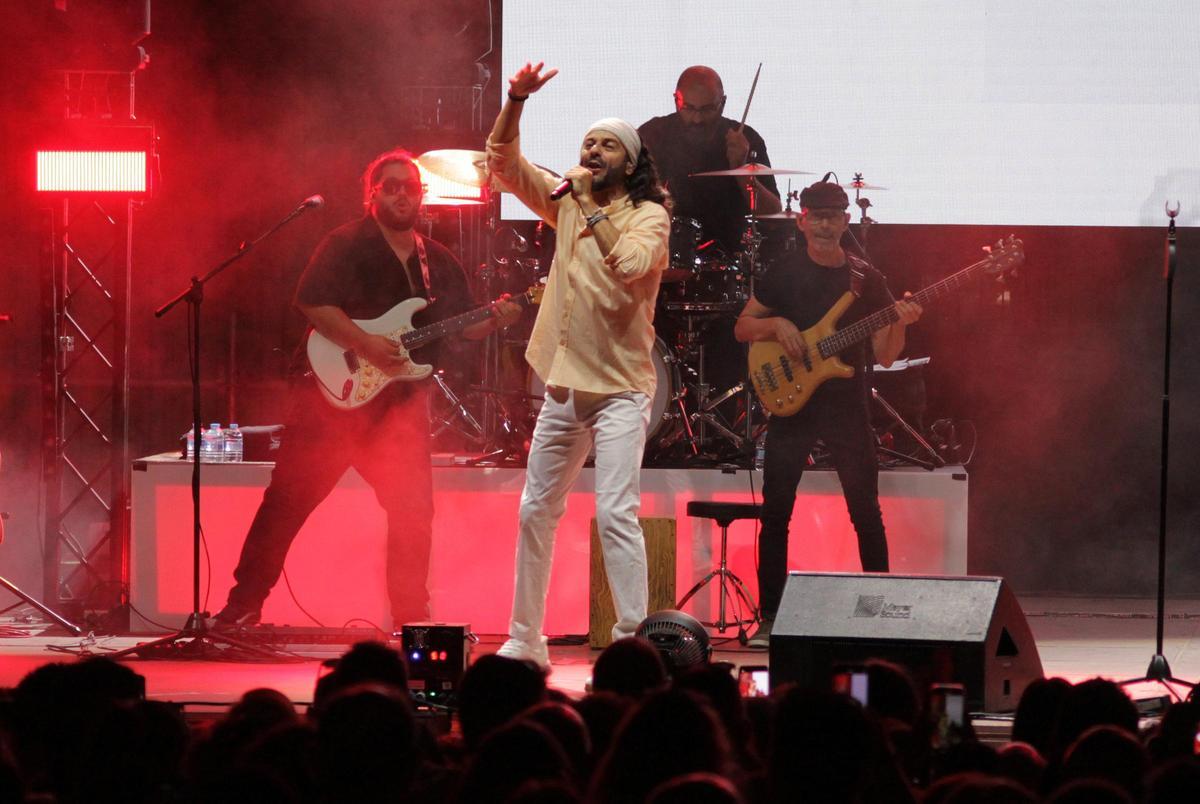 El Arrebato, durante su concierto.