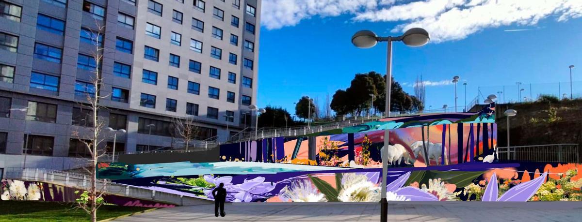 Diseño de la obra de Raquel de la Coba.