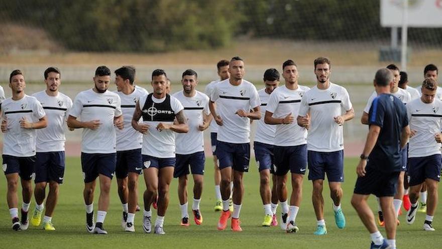 Entrenamiento del Málaga CF