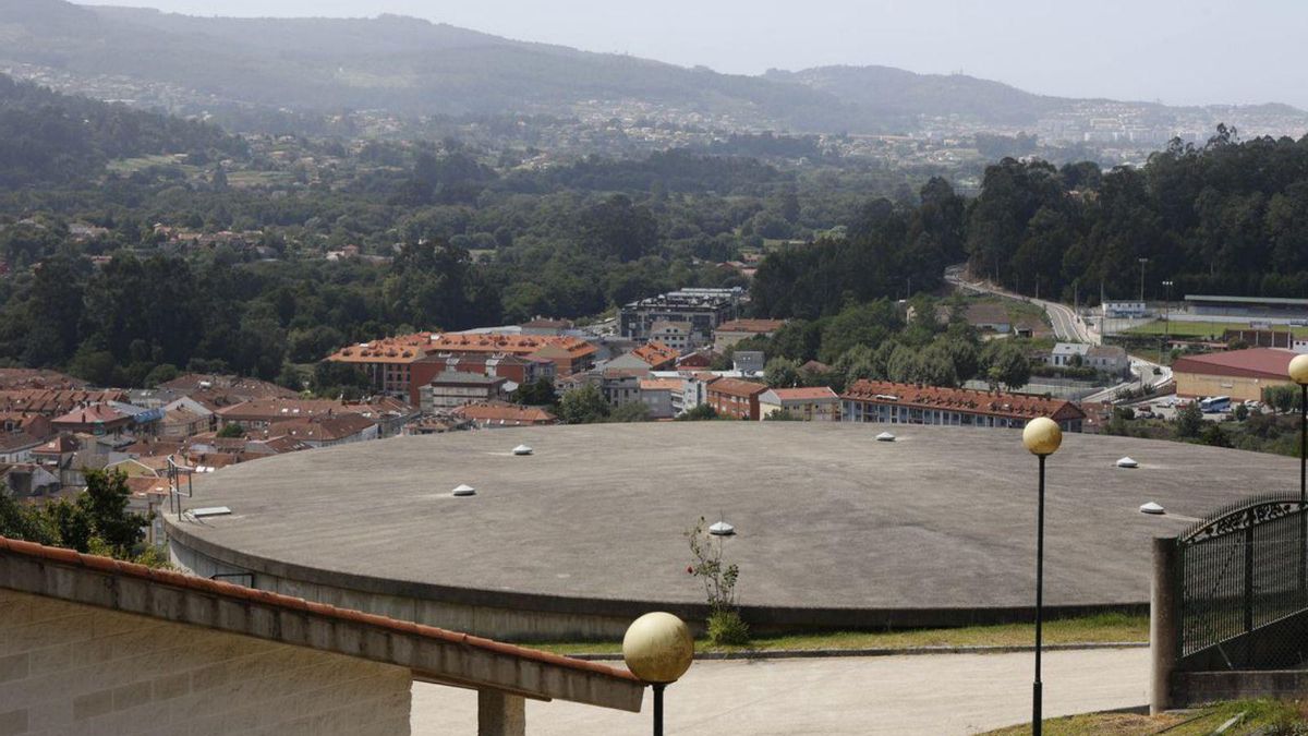 El depósito de agua del suministro municipal de Gondomar.