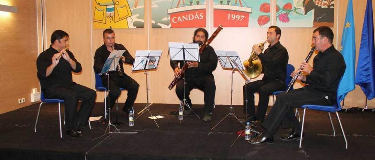 El Quinteto Ritornello en plena actuación.