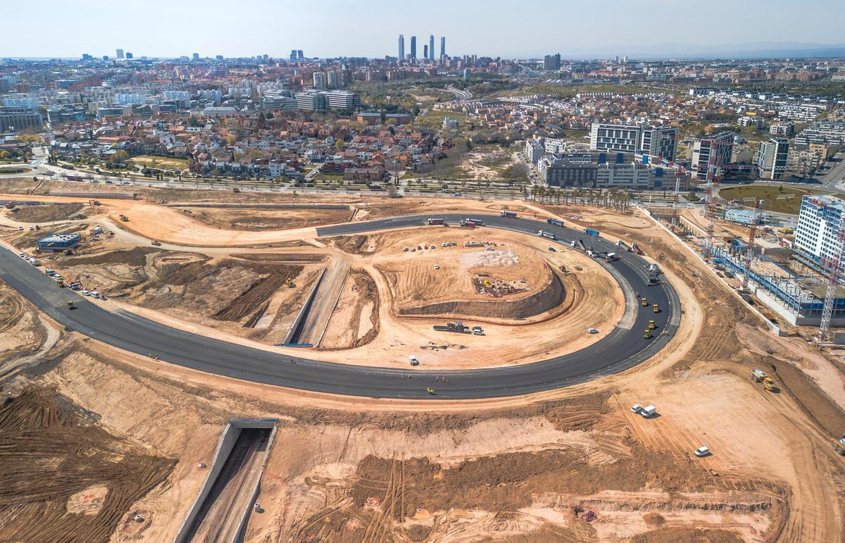 Madring asfalta su curva más icónica: ‘La Monumental’ ya está terminada