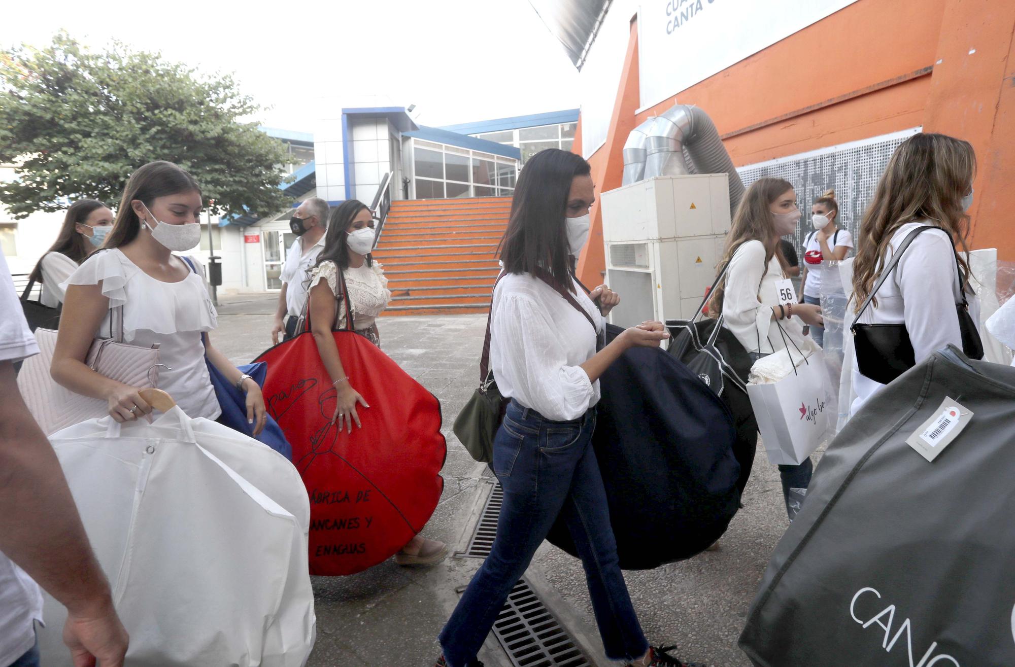 Ensayo de la elección de candidatas a falleras mayores y cortes 2022 en la Fonteta