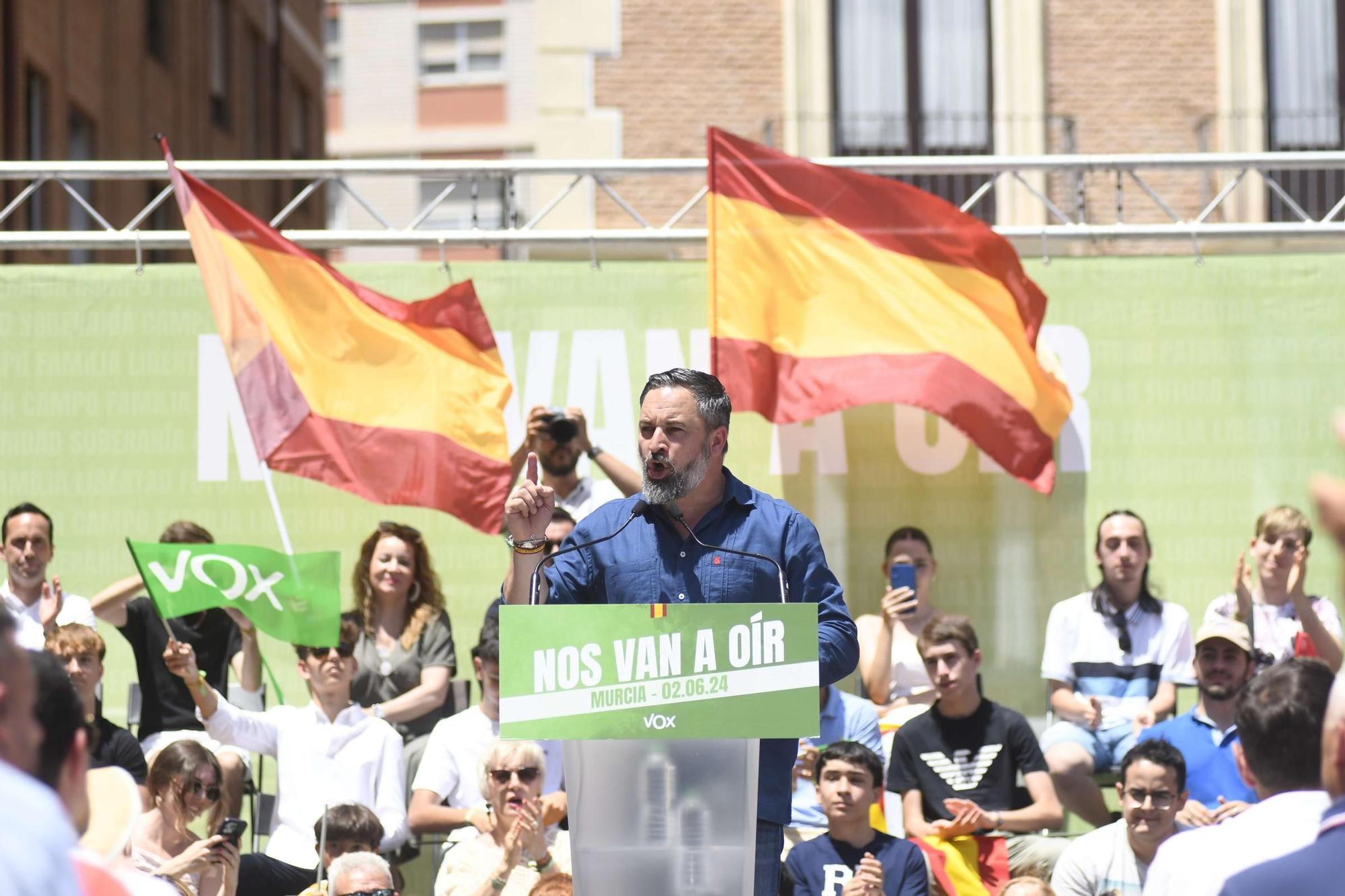 Acto de Santiago Abascal y Jorge Buxadé en Murcia