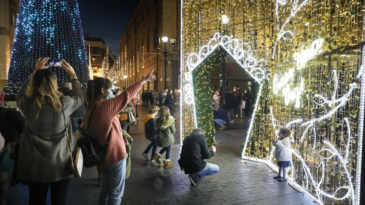 Iluminación navideña en Gijón