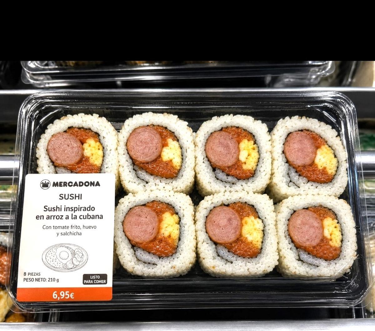 Un falso 'sushi' que no está en el mercado.
