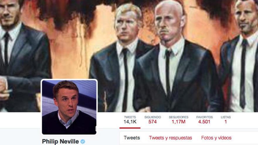 Phil Neville tiene más seguidores... ¡que el Valencia CF!